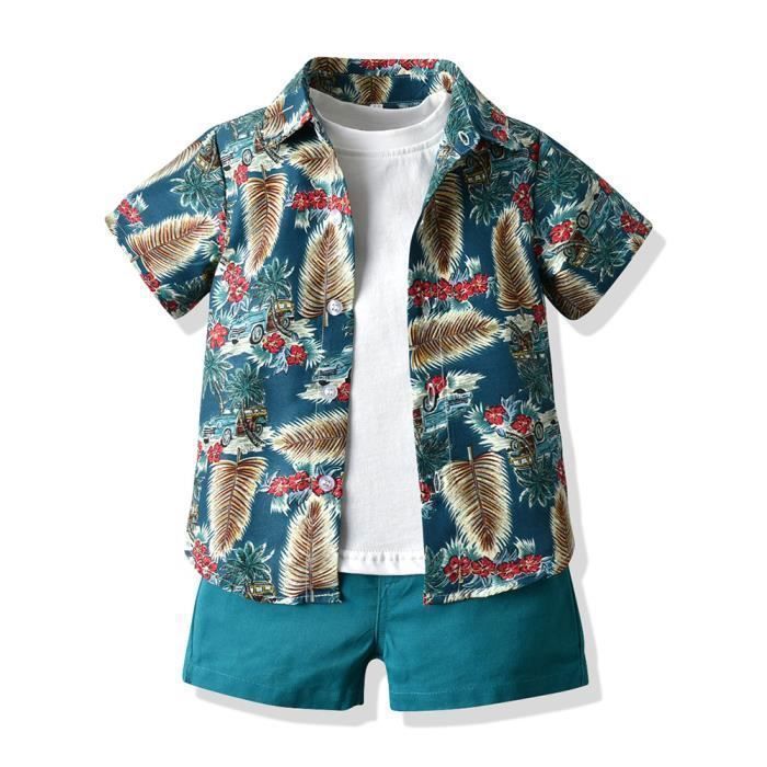 Conjunto de ropa para niño - Verde/Blanco