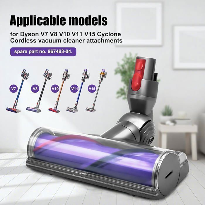Cepillo para suelos de aspiradora, para Dyson V7 V8 V10 V11 V15 SLIM, Accesorios para aspiradoras - BLOSSOM