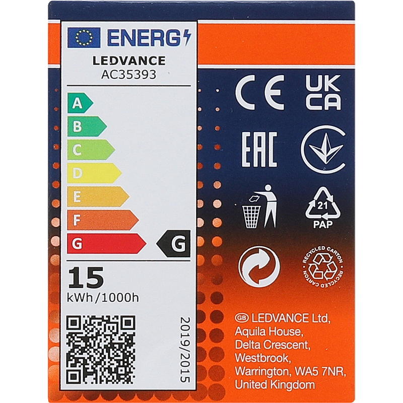 Ampoule de four Osram 15 W, lot de 2, culot E14