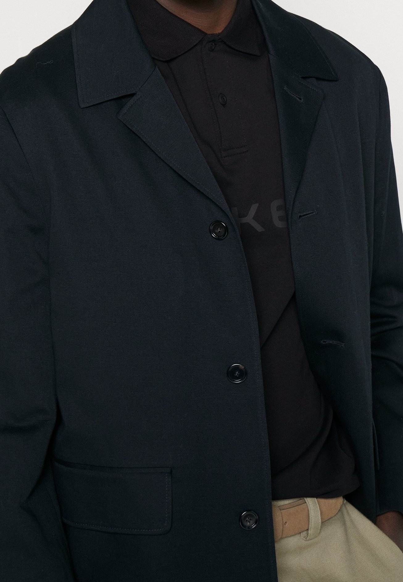 Hackett London poloshirt - zwart