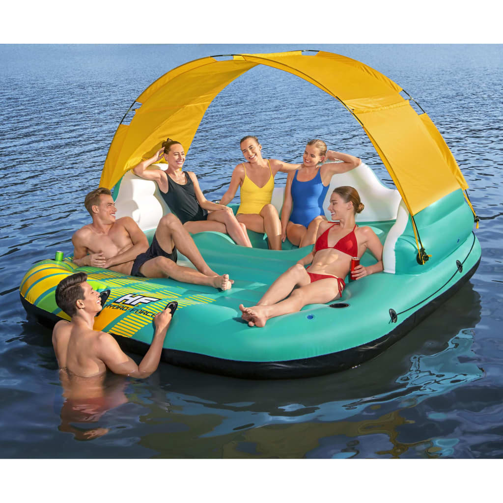  Colchoneta Inflable Bestway Para 5 Personas Sunny Lounge 291x265x83 cm