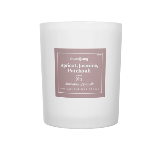 Cleangang naturalna świeca zapachowa 01 Apricot Jasmine Patchouli 160 g