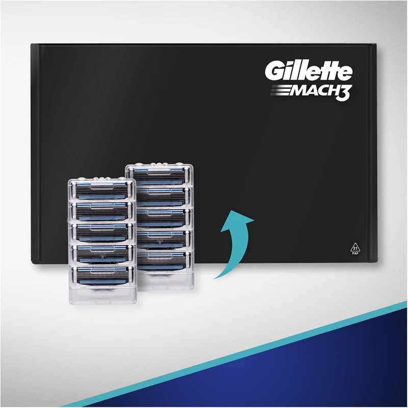 Gillette Mach3 Rasierer + Ersatzklingen