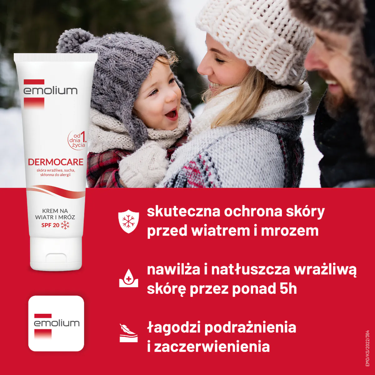 Emolium Krem ochronny na wiatr i mróz SPF20