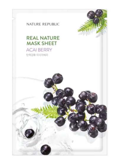 Nature Republic Real Nature Acai Berry Mask Sheet 23ml