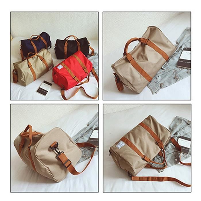 Sac de Voyage Hommes Femmes - MOBIGARLAN - WX333- Compartiment Chaussures - Gris- Imperméable  - Grand Léger