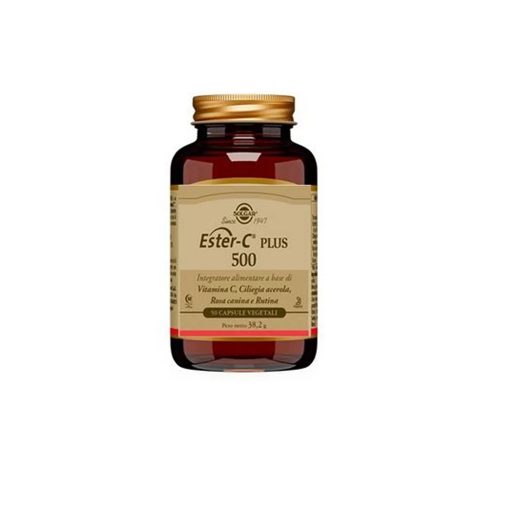 SOLGAR Ester C Plus 500 50 plantaardige capsules Antioxidant