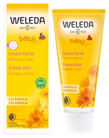 WELEDA Crema facial hidratante protectora de caléndula para bebés 50 ml
