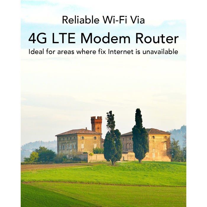 Modem routeur 4G LTE - CUDY - AC1200 - Wi-Fi maillé 1200 Mbps - Antennes détachables - VPN