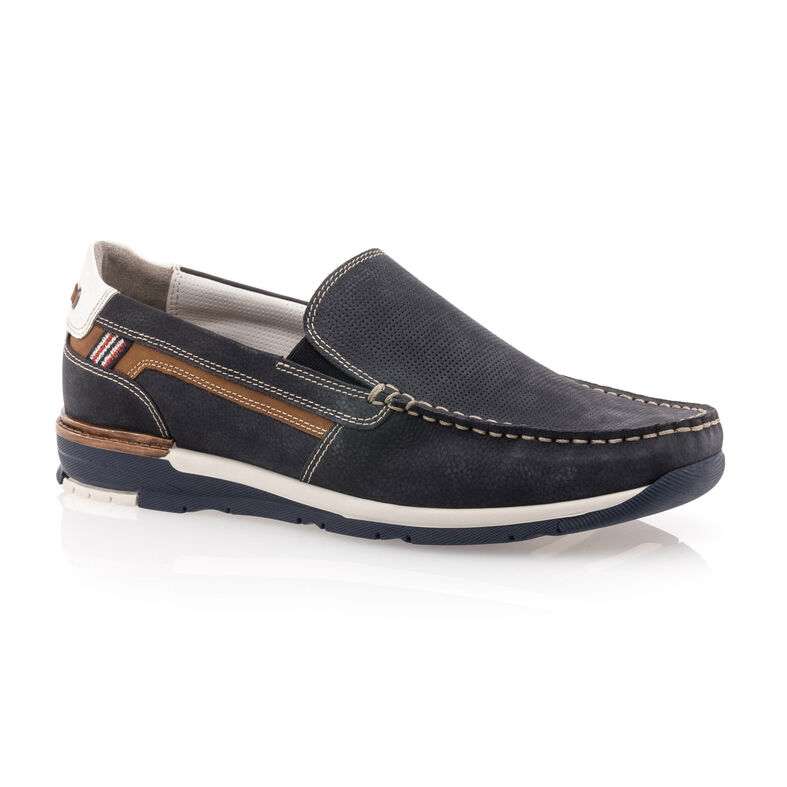 Mocasines/zapatos náuticos azules para hombre