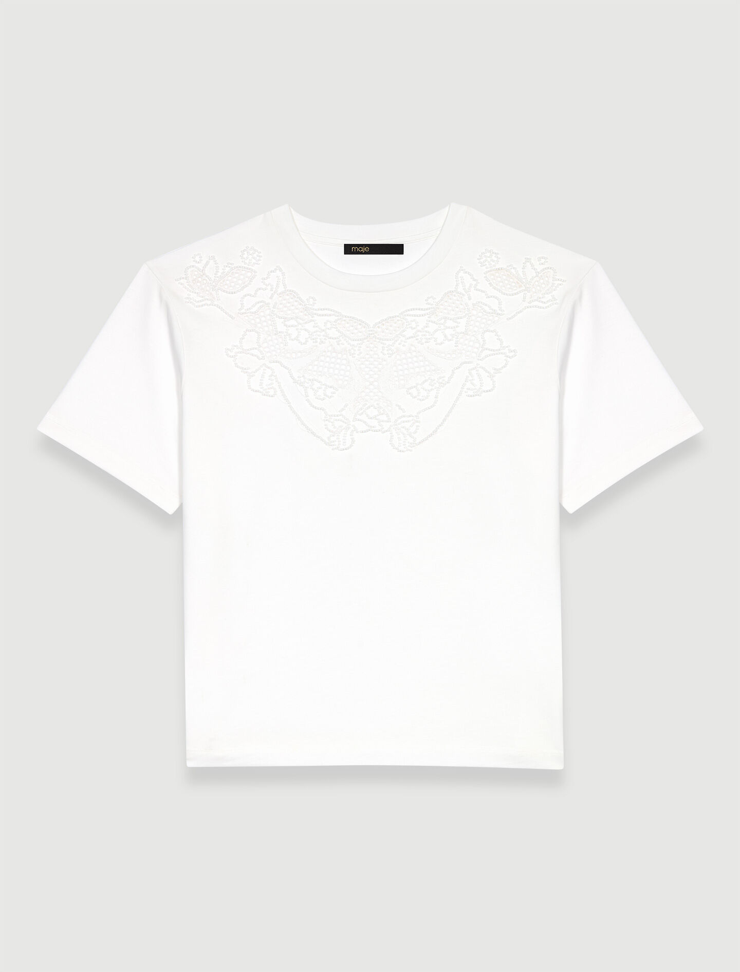 Katoenen T-shirt - Wit