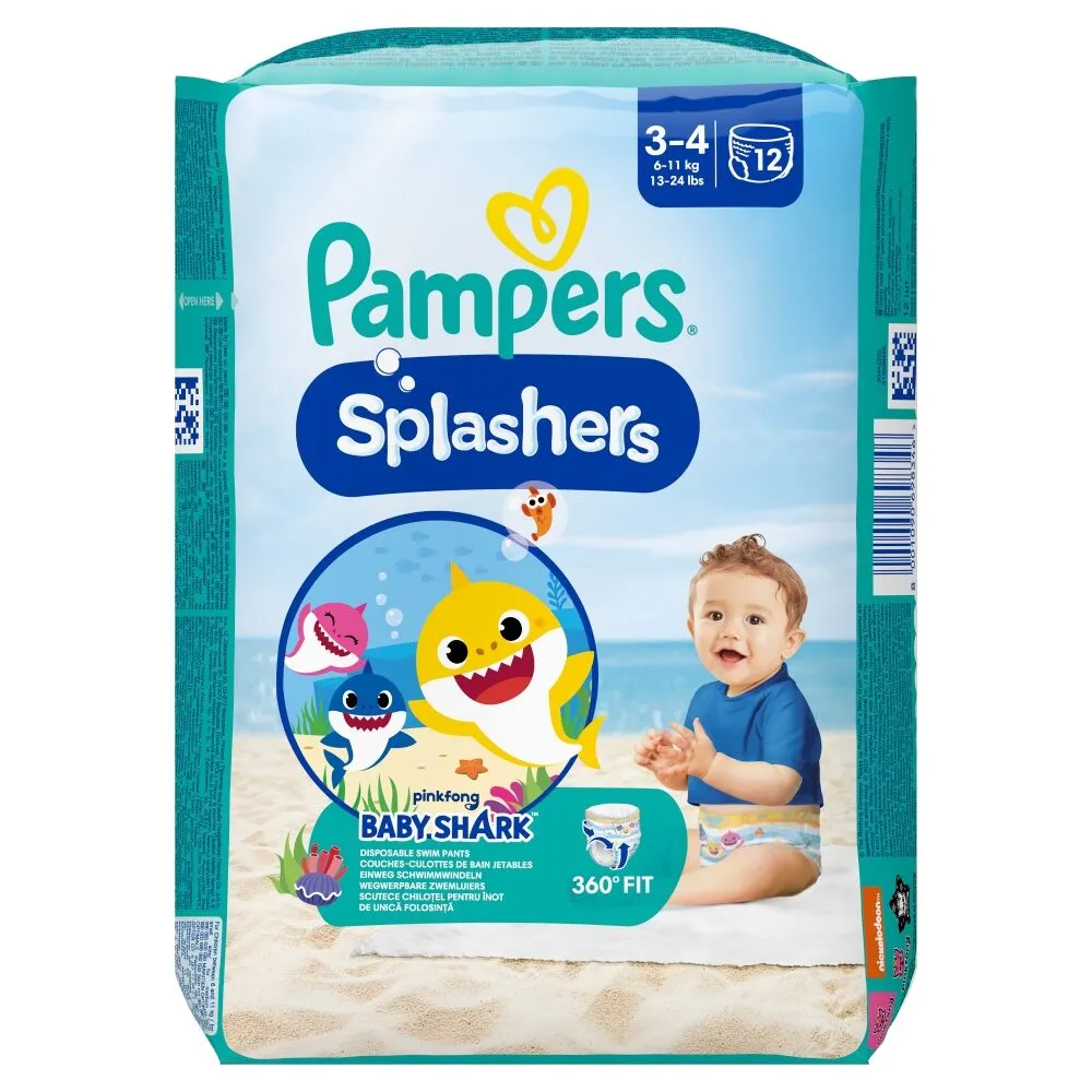 Pampers Pants Splashers Baby Shark Pieluchomajtki Rozm. 3