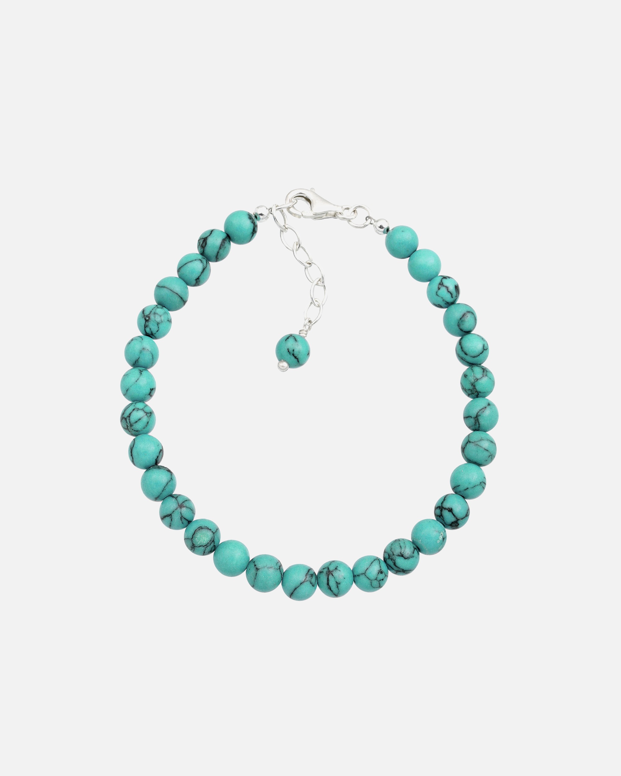 Elli Femme Boho de Balle Ajustable avec un Howlit Turquoise en Argent Sterling 925