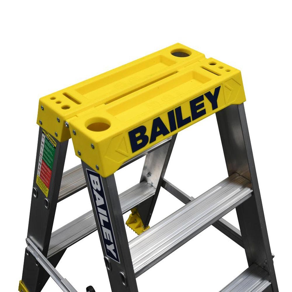 BAILEY Tikkaat 0,9 m 150 kg, 3 askelmaa, alumiinia, kaksipuolinen, Big Top, FS13966