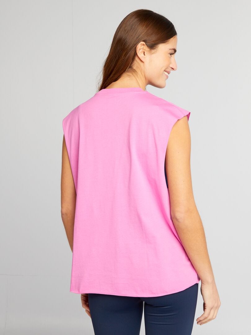 Camiseta sem mangas - ROSA