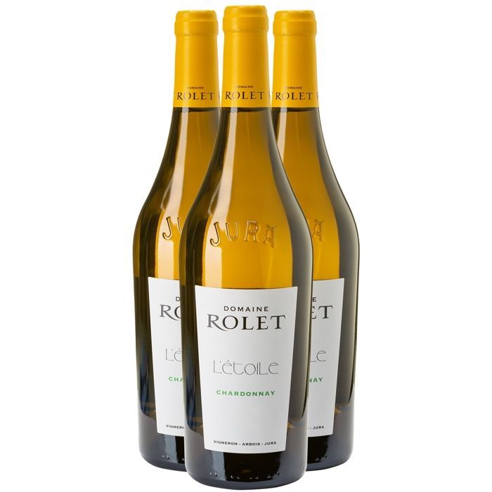 Domaine Rolet L'Etoile Chardonnay En Novalet 2023 - Vin Blanc du Jura (3x75cl)