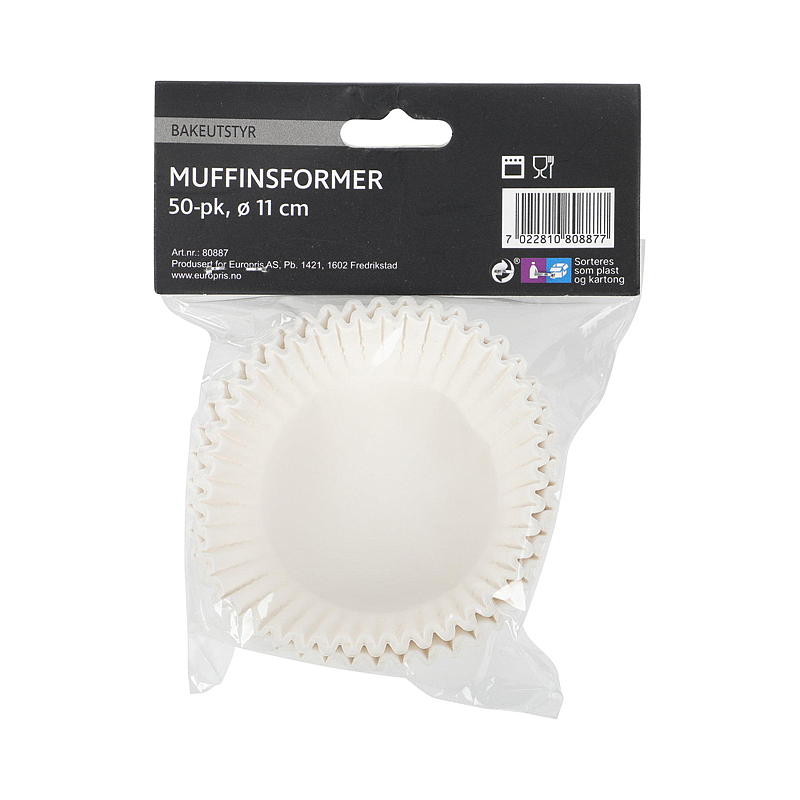 Muffinsform Cuisine 50-pack Diameter 11 cm
