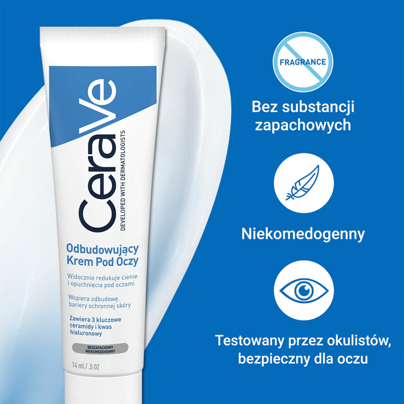 Očný krém CeraVe Eye Repair Cream proti opuchom a tmavým kruhom pod očami
