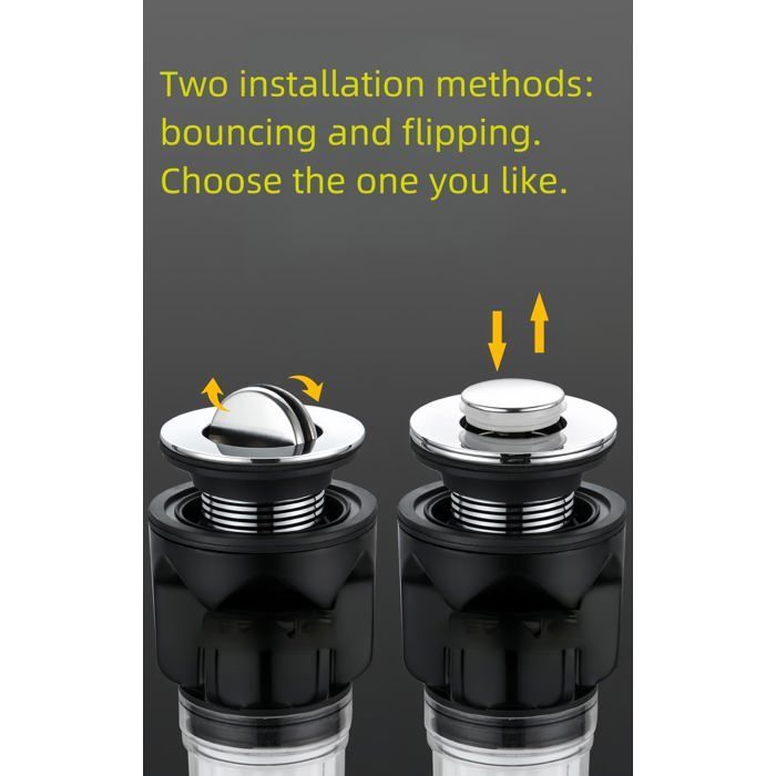 Kit para ralo de pia de banheiro com sifão em P flexível e extensível anti-odor (tipo com amortecimento).