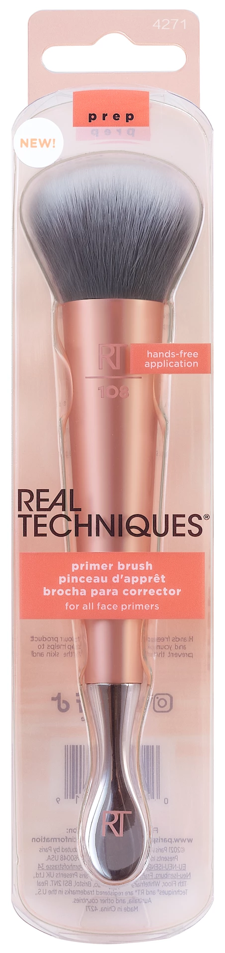 Pensulă de amorsă pentru borcan, culoarea Peach - Real Techniques