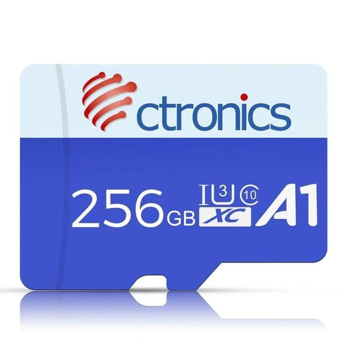 CTRONICS Micro-SD-Karte – 256 GB – Kompatibel mit Sicherheitskameras – microSD-Format