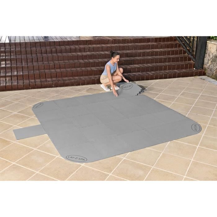 BESTWAY - Alfombrilla para spas Lay-Z-Spa® cuadrados o redondos, 196 x 196 cm