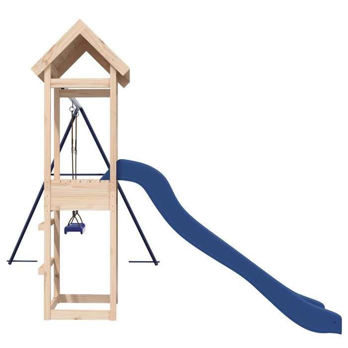 vidaXL Aire de jeux d'extérieur bois de pin massif, ensemble de jeu, ensemble de jeu en bois, ensemble de terrain de jeu 3155855