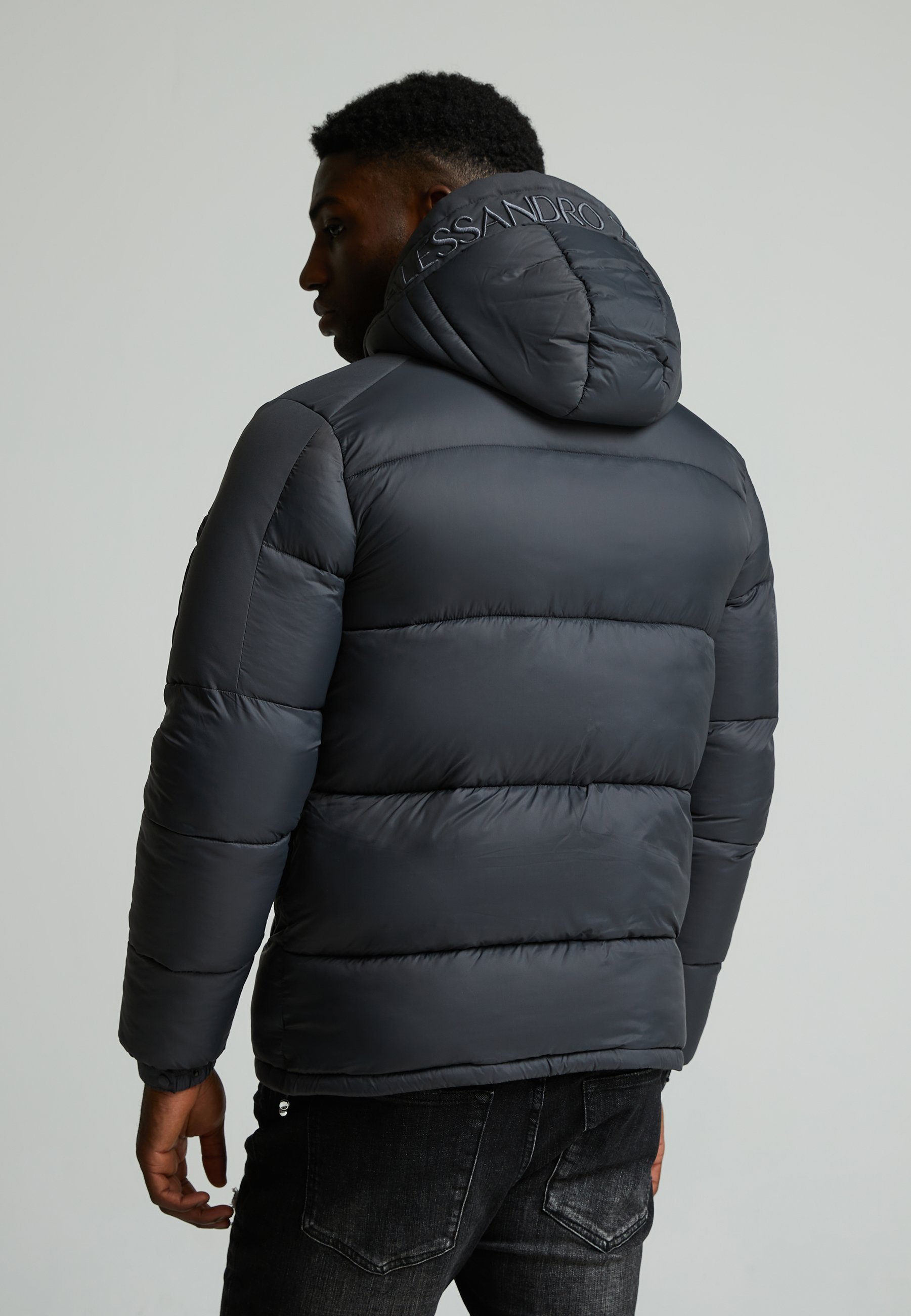 Alessandro Zavetti NEVORI PUFFERJACKET - Winterjas - asfalt