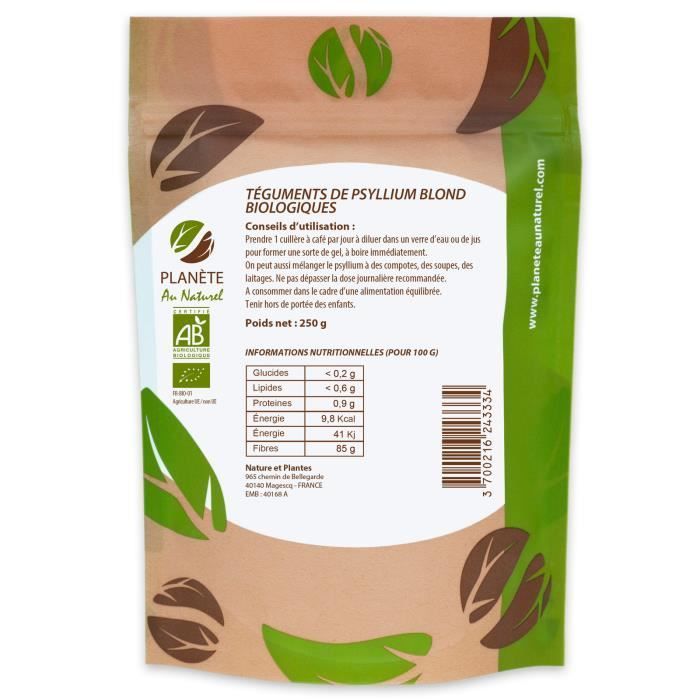 Psillio biondo biologico - 500 g (bucce)