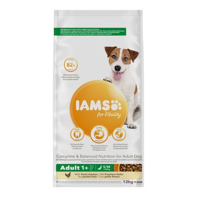 Sucha karma dla psów IAMS for Vitality, ekonomiczne opakowania 2 x 12 kg