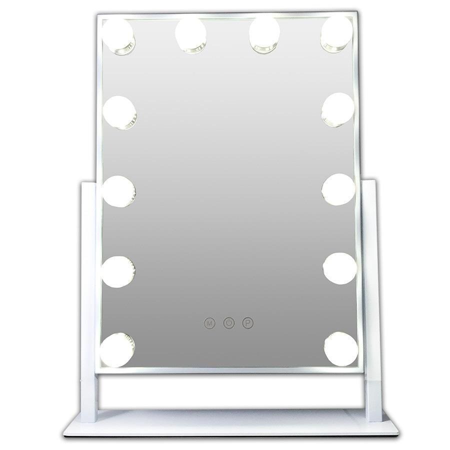 Kozmetické zrkadlo Douglas Accessories Hollywood s 12 LED svetlami – 1 kus