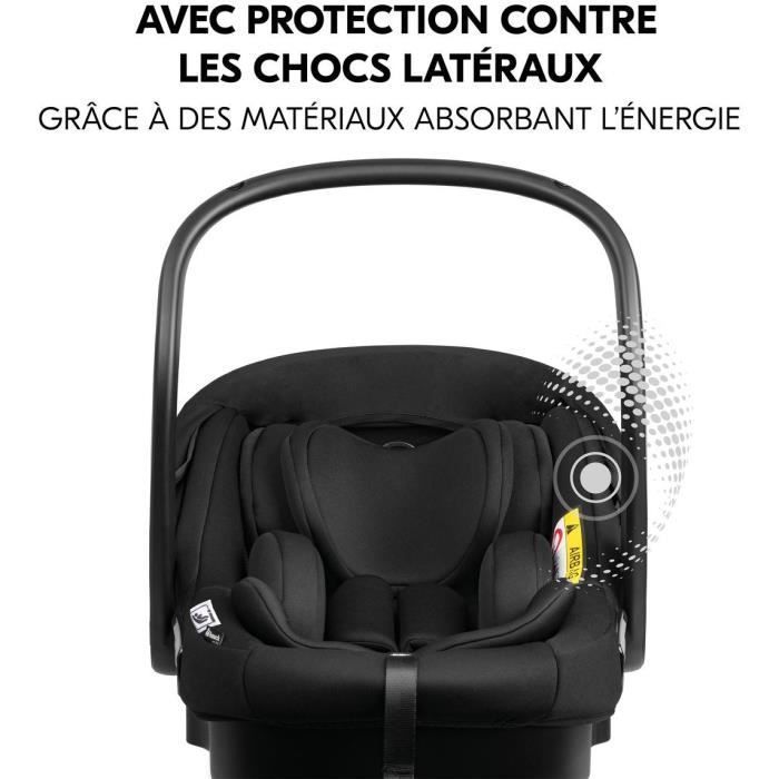 HAUK - Shop N Care 2-in-1 Travel Set - Stroller + Car Seat + Adapters - 4 Wheels - Grey