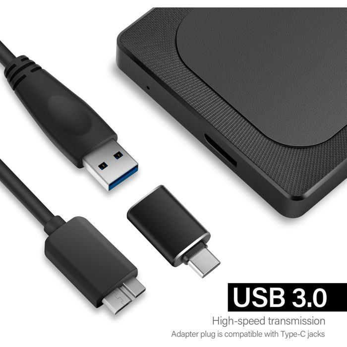 Disco rígido externo - ZIG-ZAG TERRITORIES - 500 GB - USB 3.0 - Ultrafino - Compatível com PS4/Xbox/PC