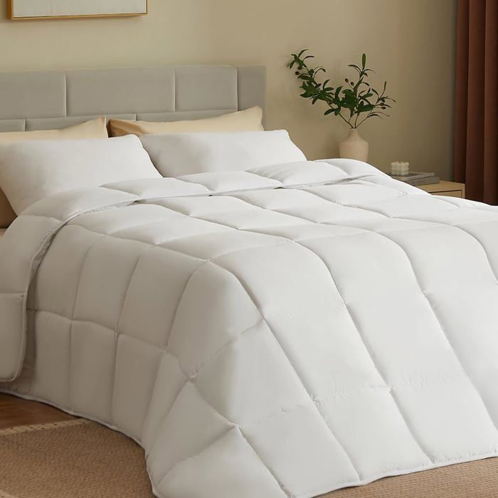 Edredón CASABEL de 240x260 cm, poliéster de 450 g/m², apto para las 4 estaciones - Transpirable, termorregulador, lavable.