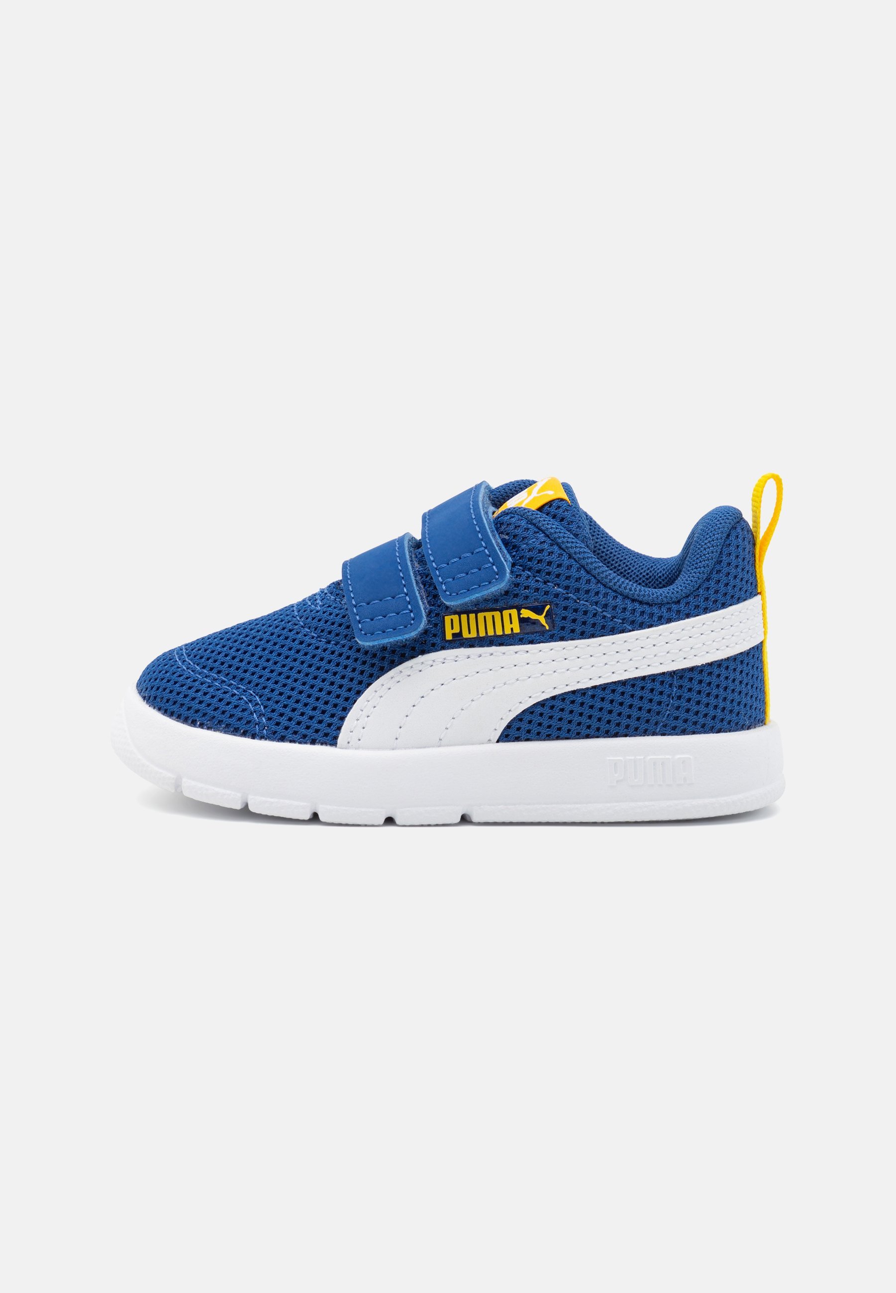 Puma COURTFLEX V3 UNISEX - Straßenlaufschuhe - Clyde Royal/Weiß/Sunny Yellow