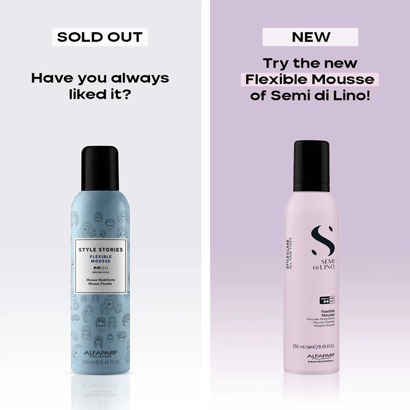 Alfaparf Milano Semi di Lino Style&Care Flexible Mousse haarmousse voor natuurlijke fixatie en glans