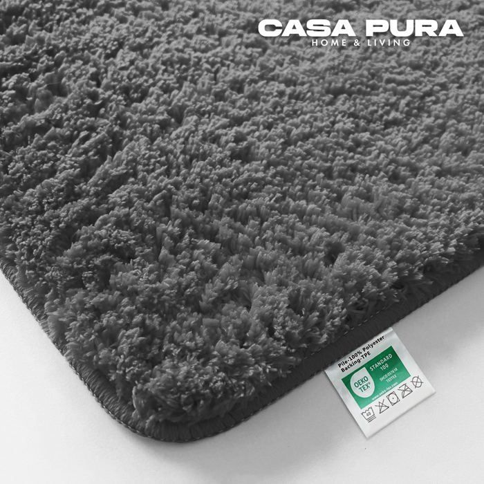 Tapete de banho Sky Plain, cinza escuro, 50 x 80 cm