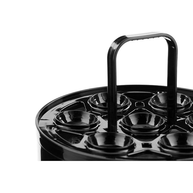 Hervidor de huevos Cuisine 400 W, 7 huevos, negro, Cuisine