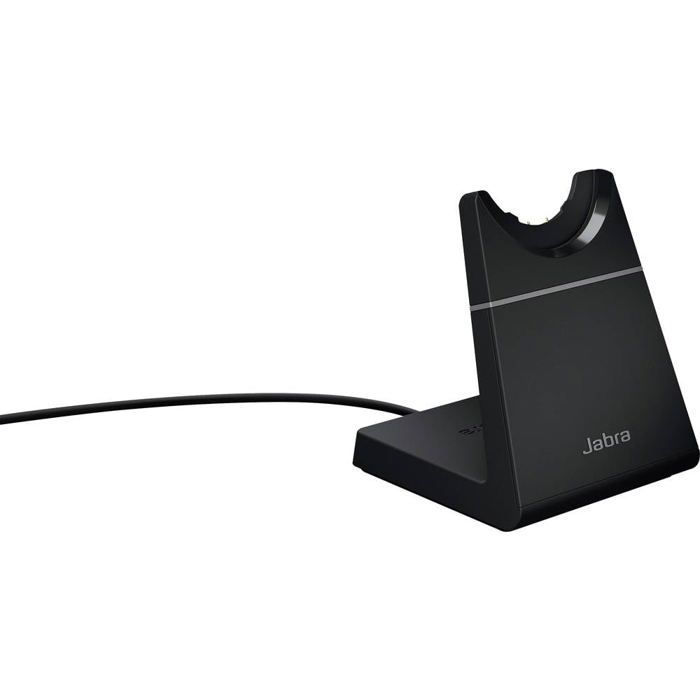 Fone de ouvido Jabra Evolve2 65 - Estéreo USB-A para MS Teams com base de carregamento - Preto