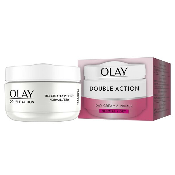 „Olay Double Action“ dieninis kremas ir gruntas<br>50 ml – normaliai ir sausai odai