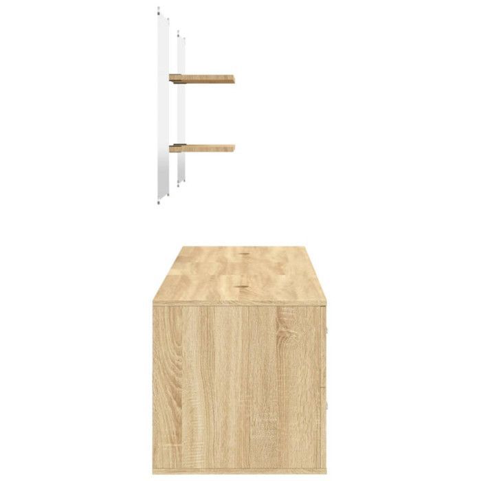 vidaXL Ensemble de meubles salle de bain 5 pcs chêne bois d'ingénierie 242564