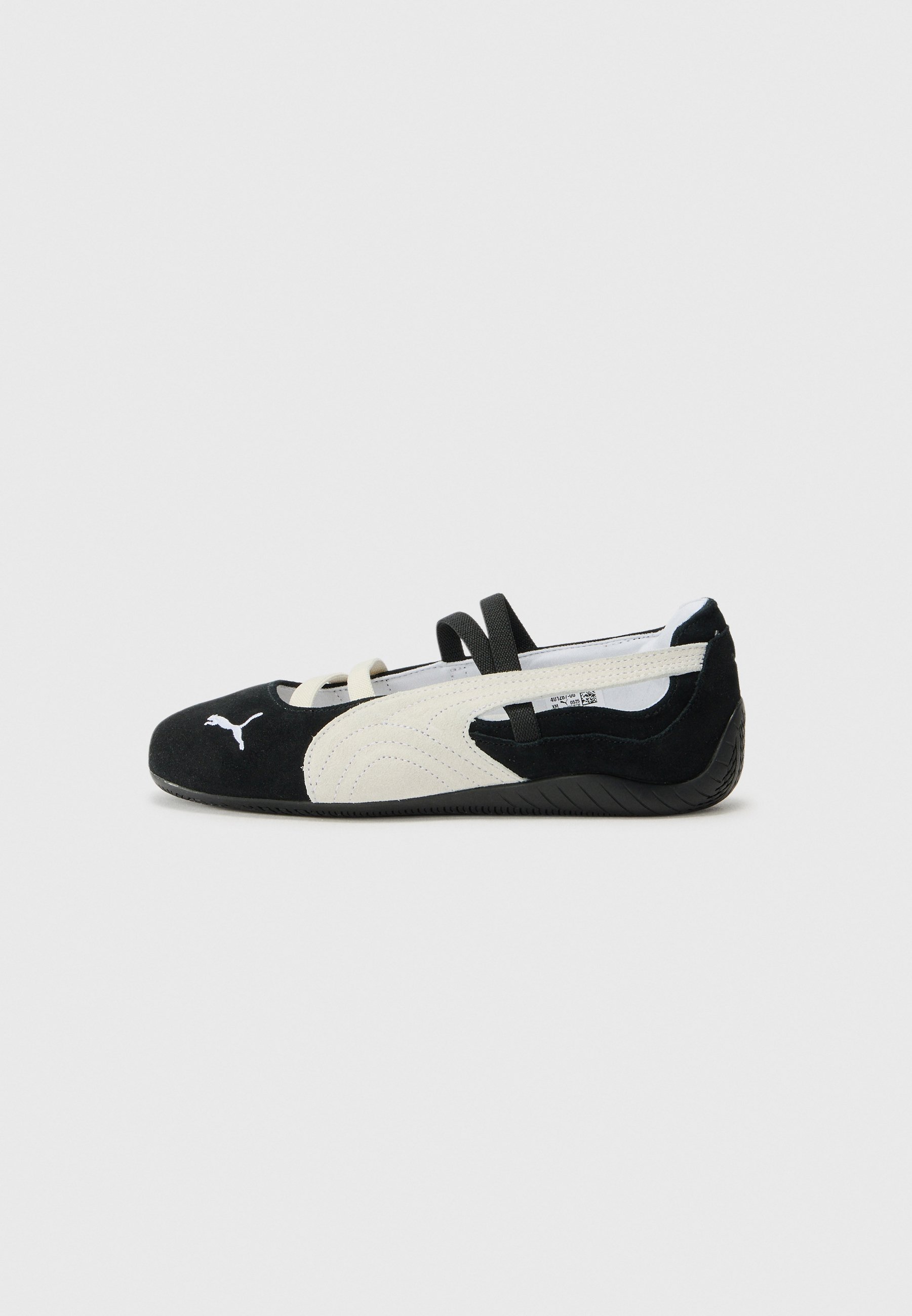 Puma SPEEDCAT - Ballerina's - zwart/wit/warm wit