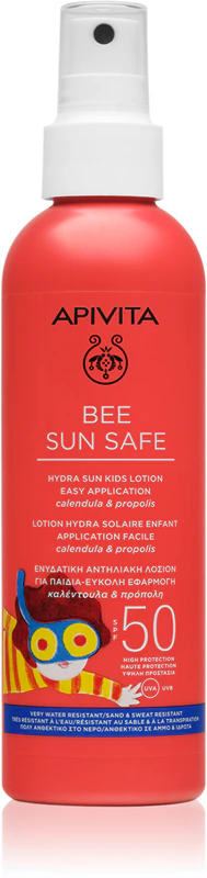 Apivita Bee Sun Safe Kids Spray SPF50 zonnebrandcrème voor kinderen SPF 50