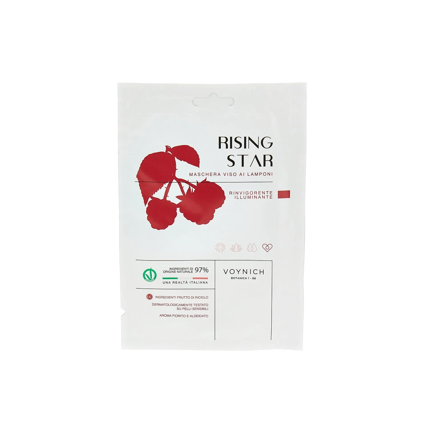 Viso RISING STAR Maschera Viso ai Lamponi - Maschera Idratante viso, Maschera Illuminante viso