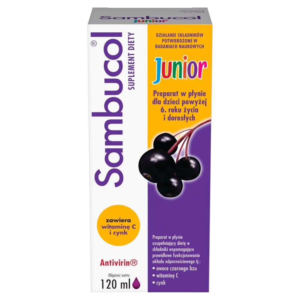 Sambucol Junior, Syrop na wzmocnienie odporności dla dzieci od 6. roku życia