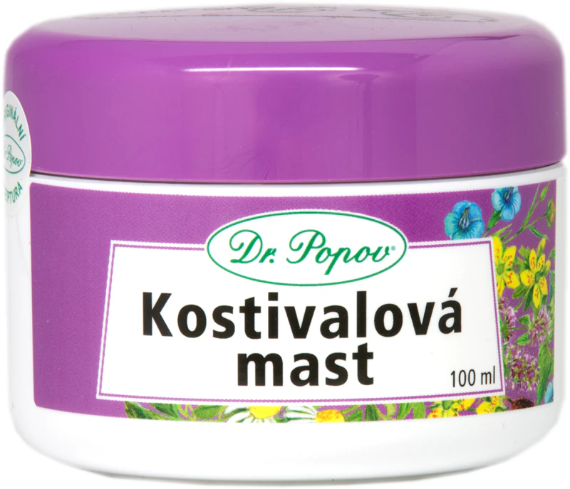 Pomada Herbal Dr. Popov - Creme de Massagem com Confrei para Músculos, Articulações e Ligamentos