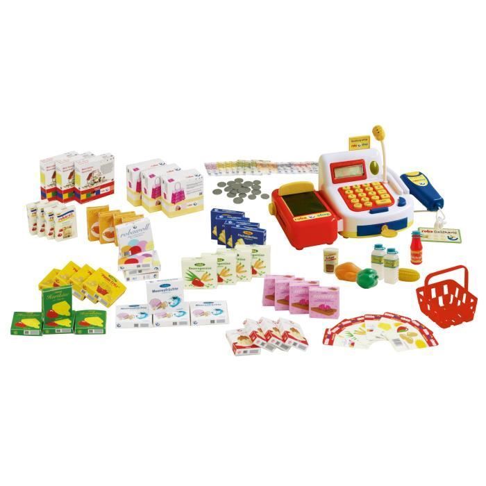 Tienda de madera ROBA - Set de juego - Accesorios incluidos