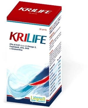 LEGREN Legren Krilife suplemento 30 pérolas para a saúde cardiovascular