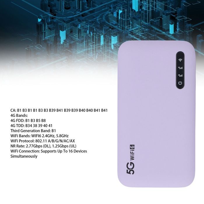 SALALIS point d'accès WiFi portable Hotspot mobile 5G WiFi6 Routeur Hotspot WiFi haute vitesse de voyage avec informatique boite