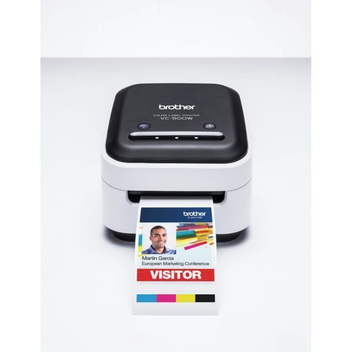 Imprimante étiquettes et photos - BROTHER - VC500WCRZ1 - Thermique direct - Pour les loisirs créatifs - Couleur - Wi-Fi